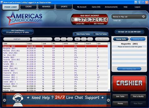 Like the name suggests, they cost $0 to get into and pay out real money. . Americas cardroom download